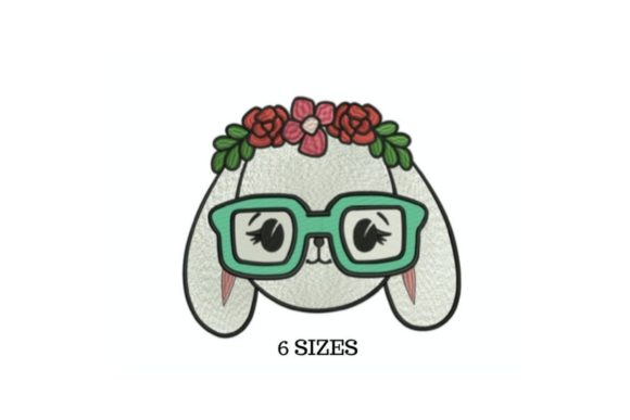 Bunny Glasses: A Playful Yet Professional Embroidery Asset