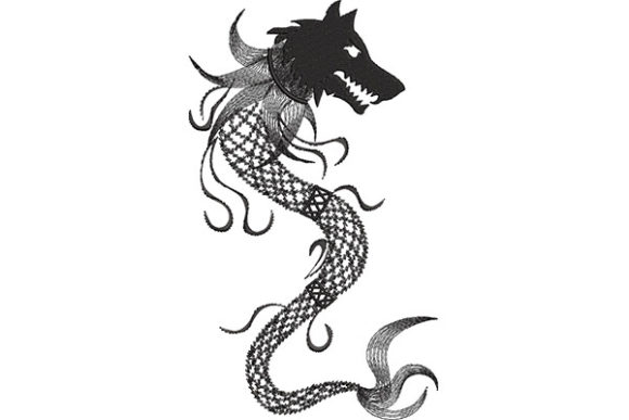 Dacian Wolf Totem: Edgy & Marketable Embroidery