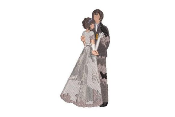 Elizabeth and Mr. Darcy Watercolor