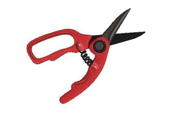 Gardening Scissors: A Seasonal Embroidery Staple