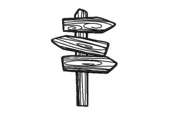 Handdrawn Outline of an Arrow Direction Pointer