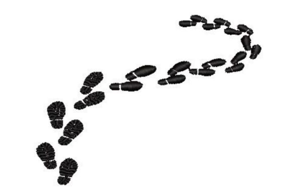 Hiking Boots Shoe Prints