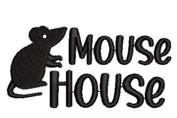 Mouse House: A Charming Farm-Themed Embroidery Design for Handmade Gifts