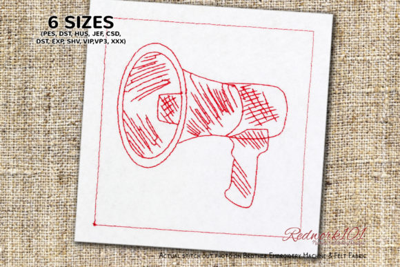 Police Megaphone Embroidery Review