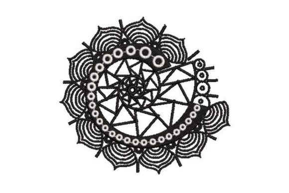 Polynesian Style Circular Print