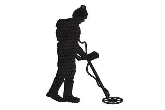 Silhouette of a Metal Detector