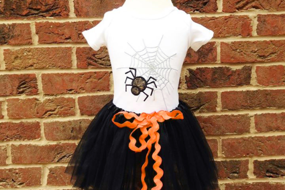Spider with Web for Halloween