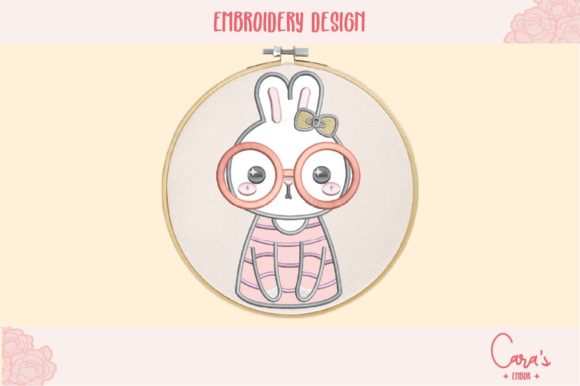 Sweater Bunny: A Charming Embroidery Asset for Small Business Branding