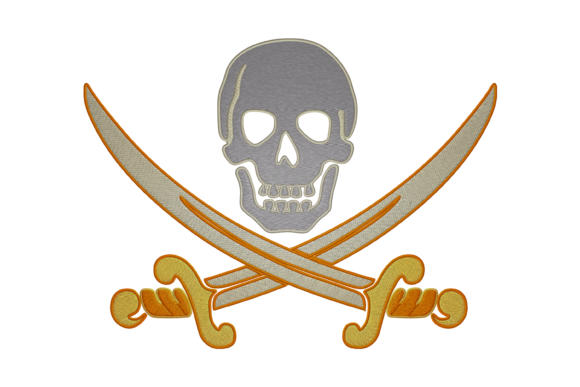 Symbol of Pirate: A Fierce Holiday Embroidery Pick