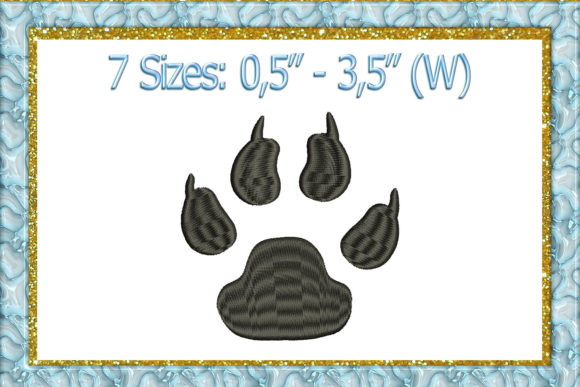 Tiger Paw Print: Bold & Fierce Embroidery for Boutique Apparel